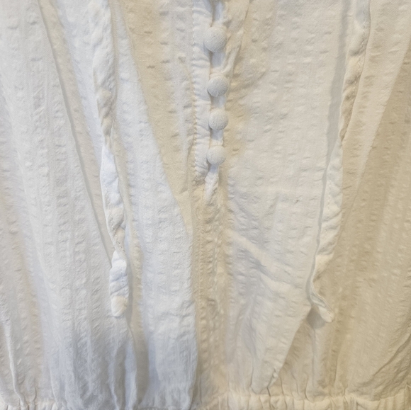 Mustard Seed Ruffled Tiered Cotton Sleeveless Mini Dress Large - Picture 2 of 7